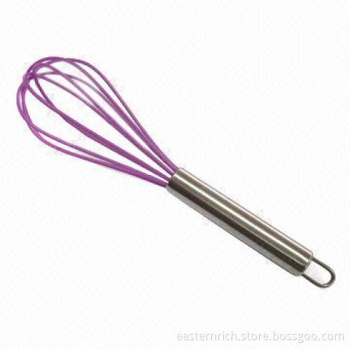 10-inch silicone whisk, SS 201 handle